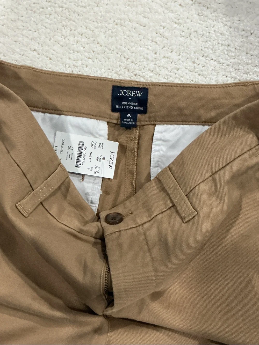 J. Crew Men’s Brown Straight Chino Pants